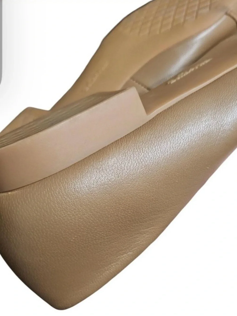 Bella Vita Pointed Toe Knot-Trim Flats in Taupe